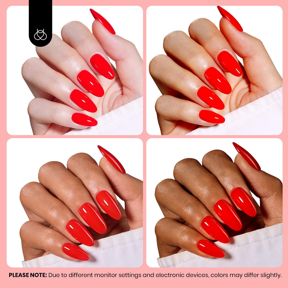 Gift-ready Beetles red gel polish for a thoughtful beauty present.