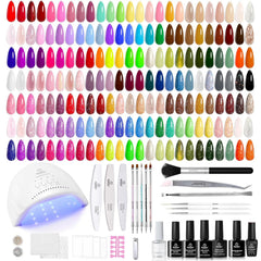 Beetles Gel Nail Polish Kit color bottles offer vibrant hues for timeless looks.
