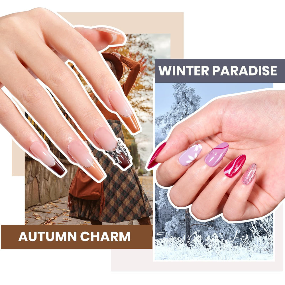 Beetles Gel Nail Polish Kit glitter top coat adds festive sparkle.