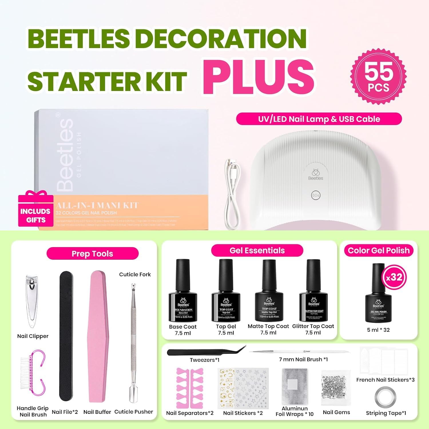 Beetles matte top coat for modern nail looks