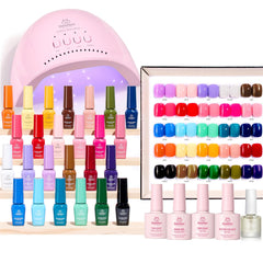 Beetles Gel Polish Kit UV light in action for salon-quality nails at home.