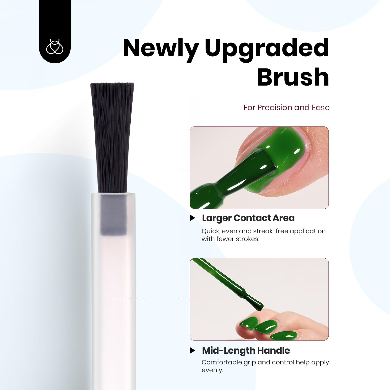 Beetles Gel Nail Polish Light Green shade for natural-looking nails