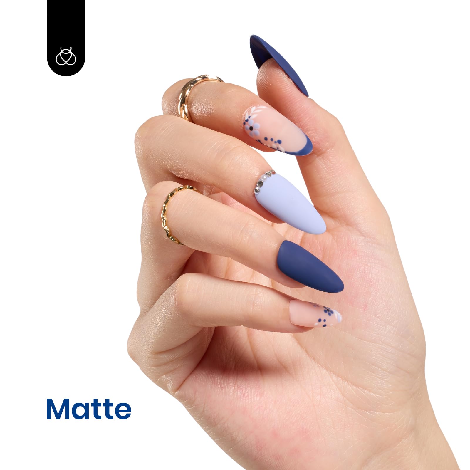 Beetles Gel Polish Midnight Navy bottle on desk signals DIY readiness.