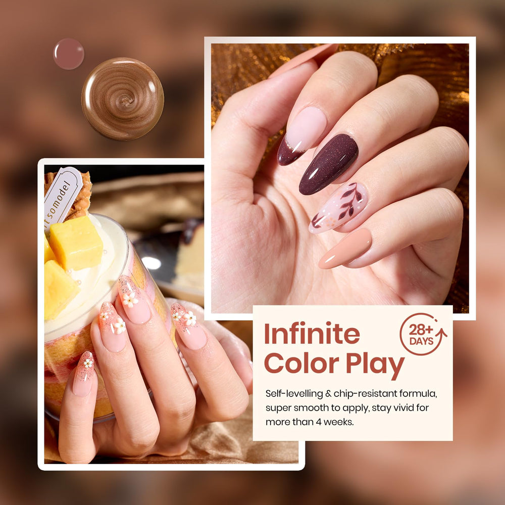 Beetles Gel Nail Polish Set application guide image shows at-home manicure potential.