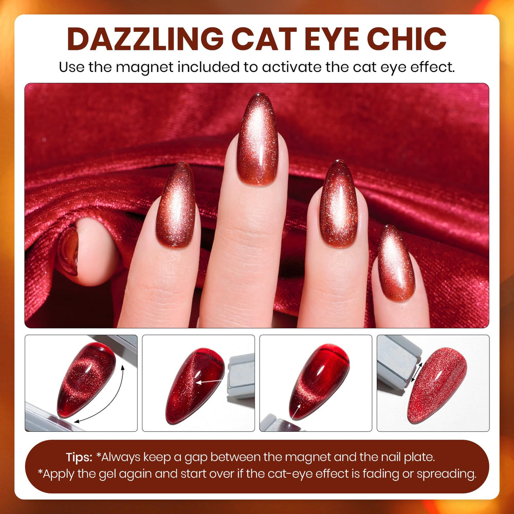 Beetles Gel Nail Polish Set Autumn-Winter Palette complements seasonal outfits