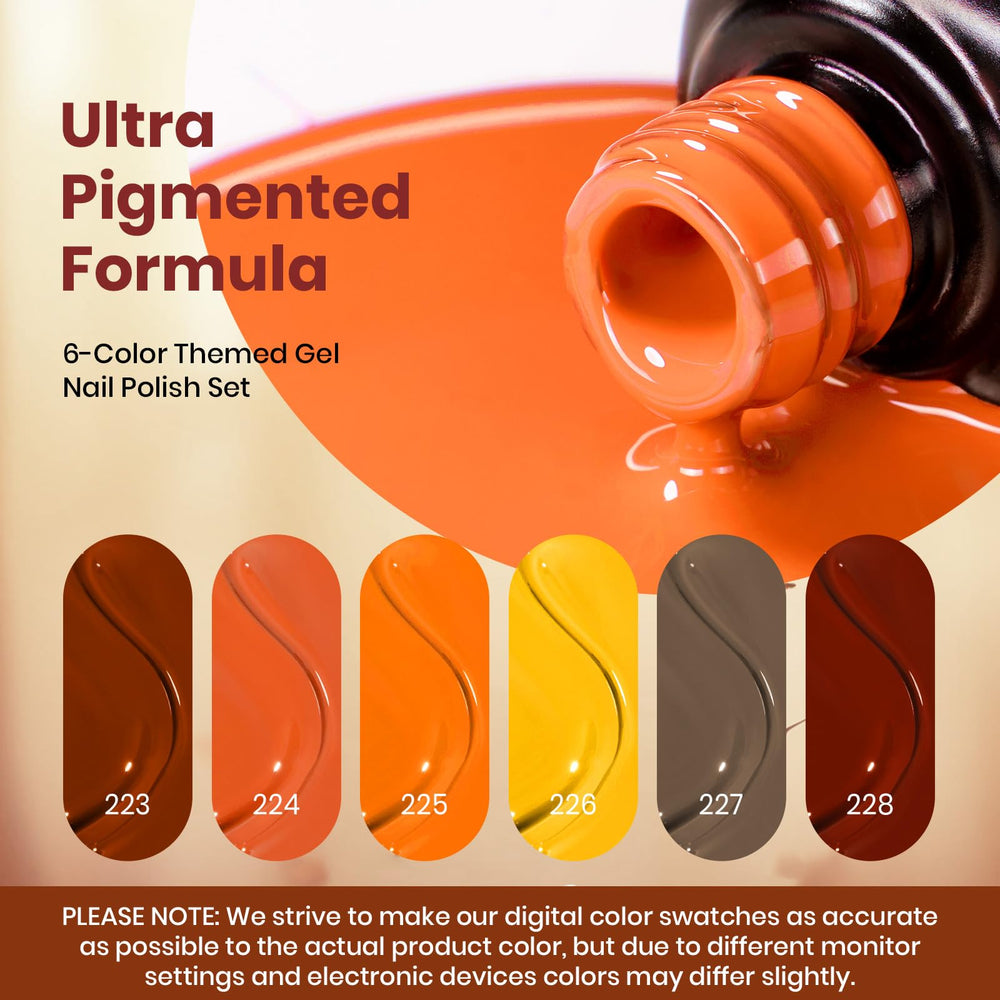 Beetles Gel Nail Polish Set burnt sienna bottle delivers deep, durable finish for cozy looks.