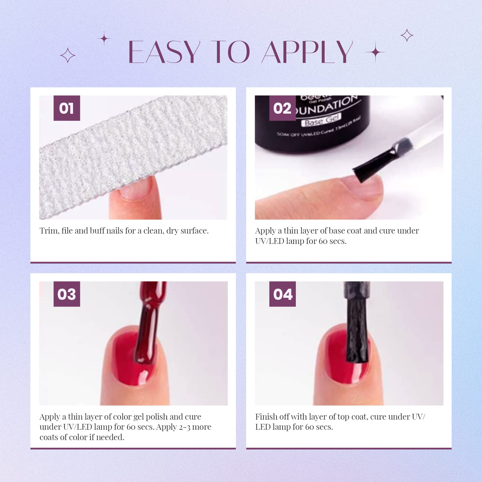 Beetles Gel Nail Polish Set at-home manicure idea for DIY use