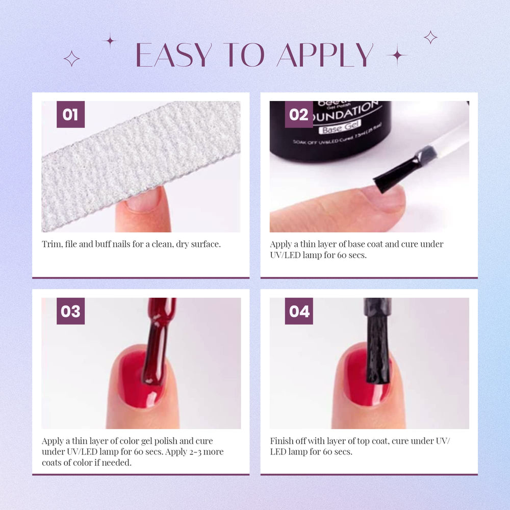 Beetles Gel Nail Polish Set at-home manicure idea for DIY use