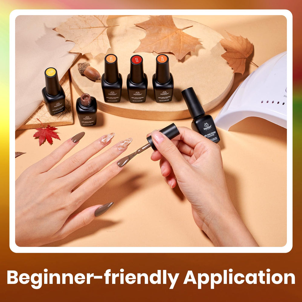 Beetles Gel Nail Polish Set fall nail art kit inspires seasonal manicures.