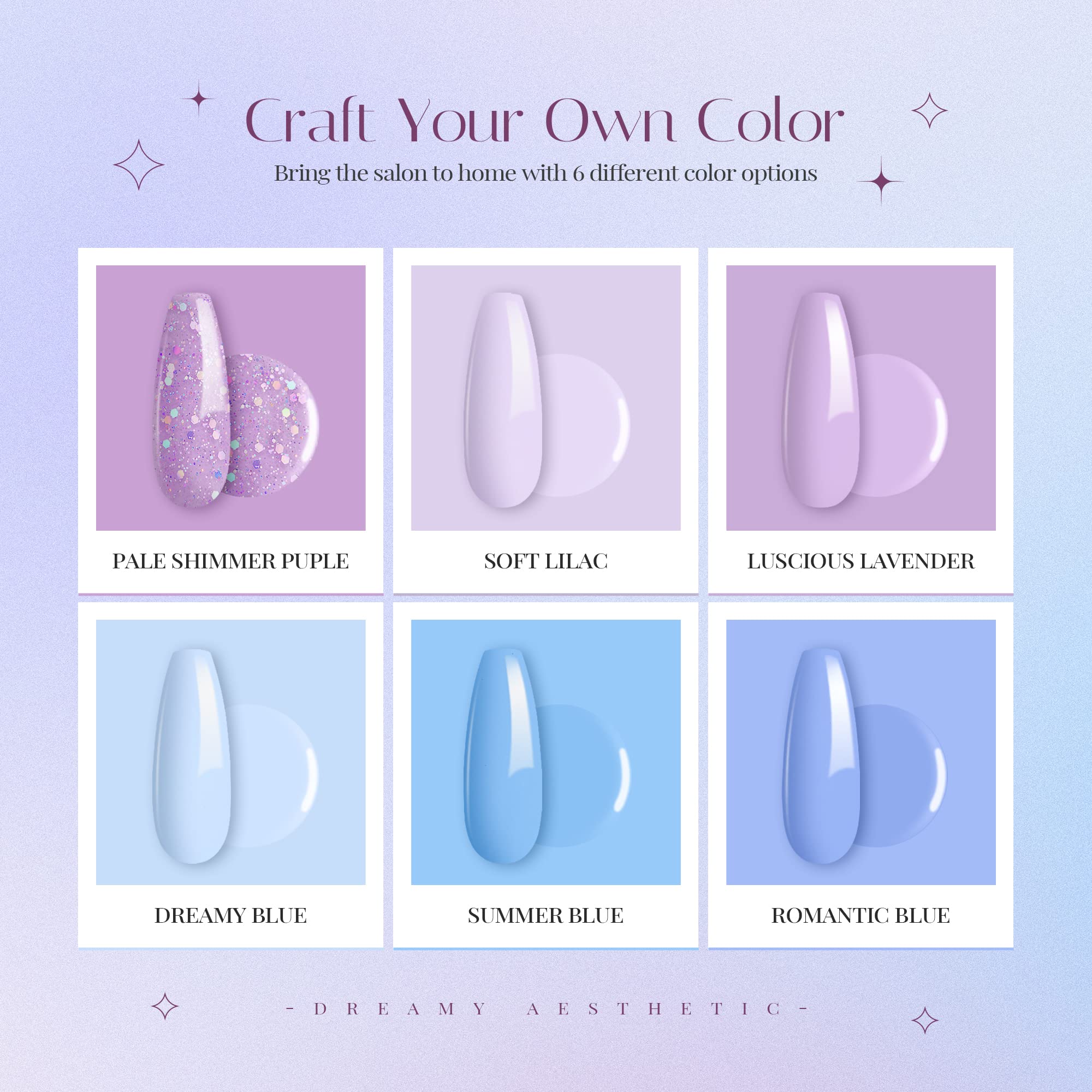 Beetles Gel Nail Polish Set lavender purple bottle close-up with soothing finish