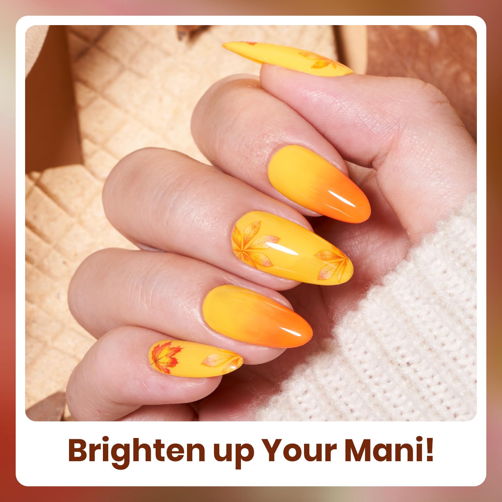 Beetles Gel Nail Polish Set maple red bottle creates bold autumn nails with rich coverage.