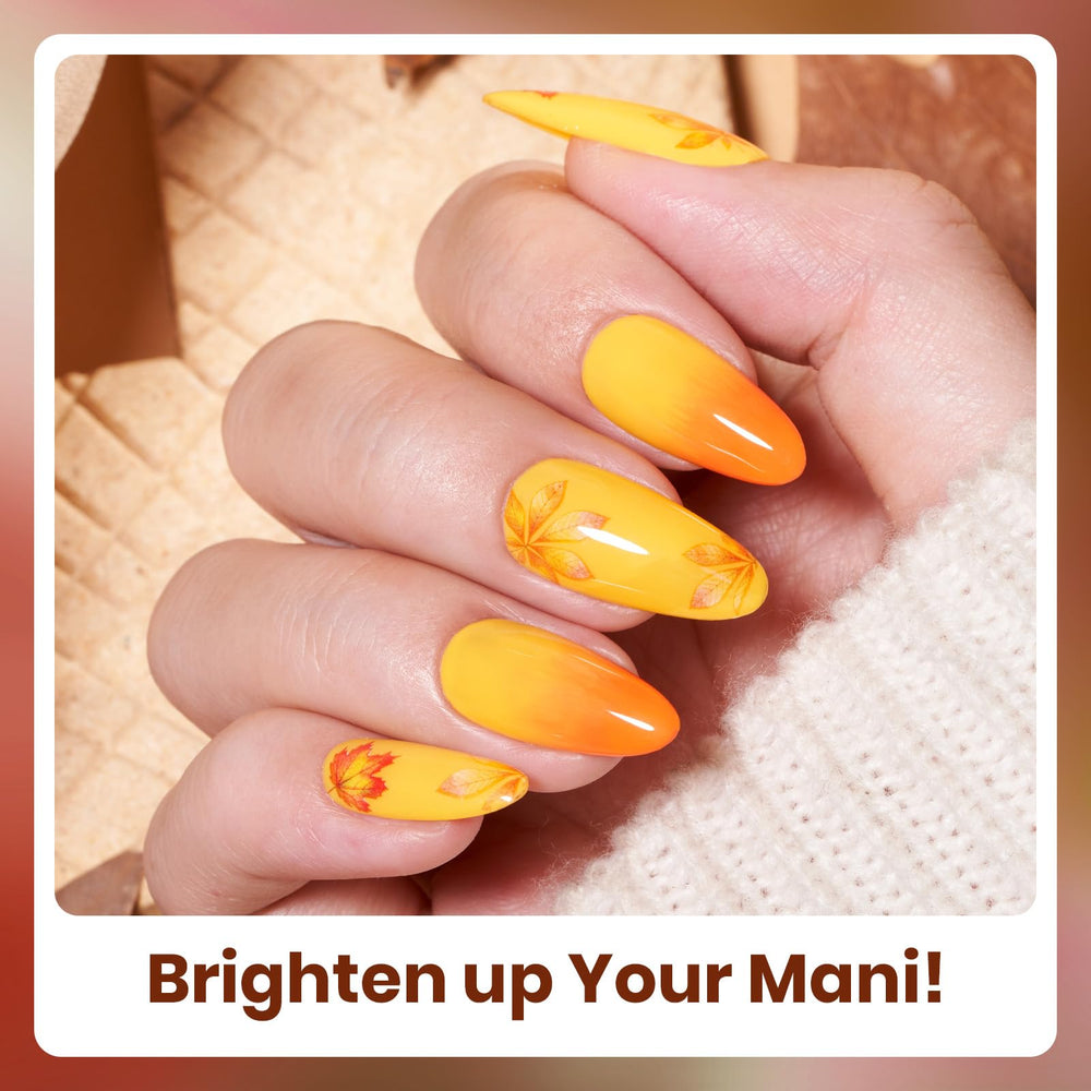 Beetles Gel Nail Polish Set maple red bottle creates bold autumn nails with rich coverage.