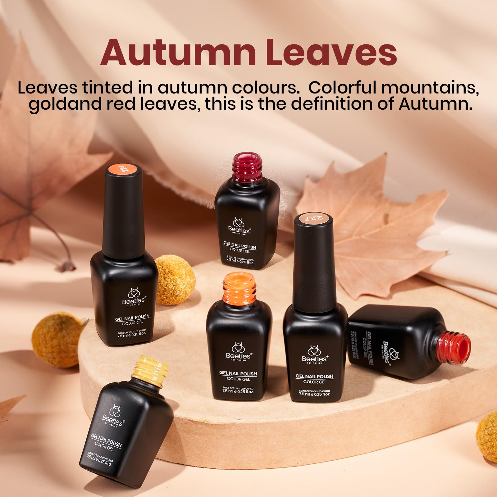 Beetles Gel Nail Polish Set ombre nails option with complementary shades.