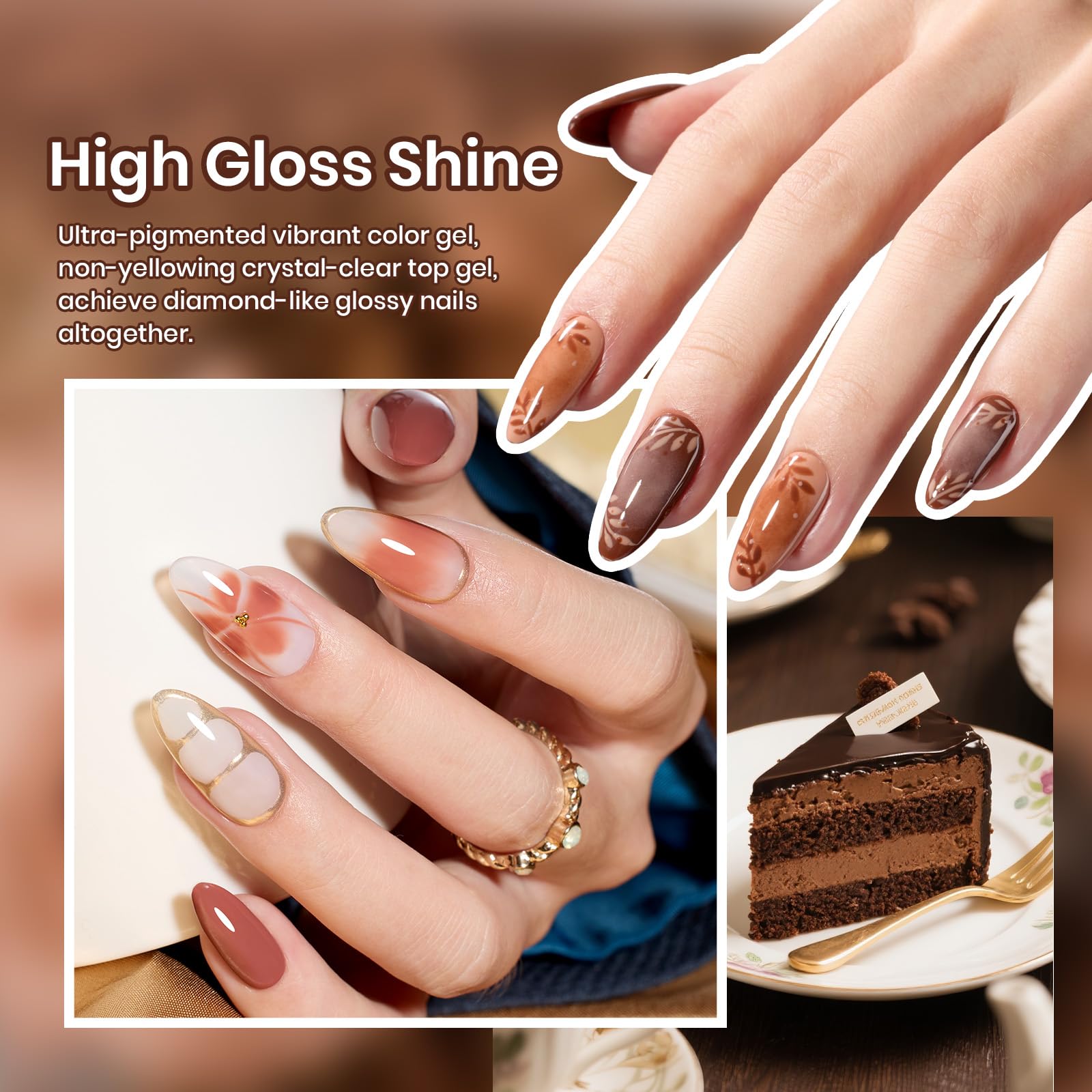 Beetles Gel Nail Polish Set swatches in case demonstrate color range for birthdays and gifting.