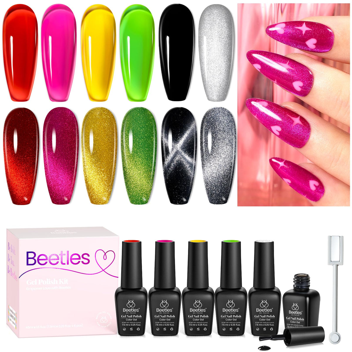 Beetles Gel Polish transparent jelly set for versatile manicures.