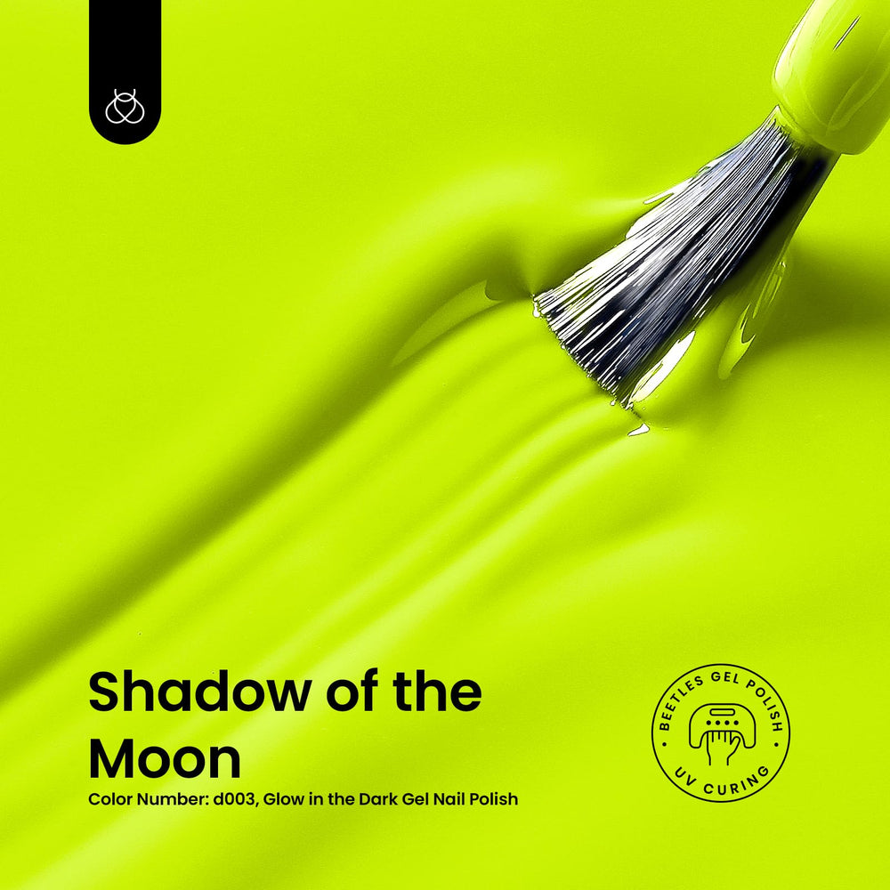 Beetles Shadow of the Moon collection bottle for glow-in-the-dark designs.