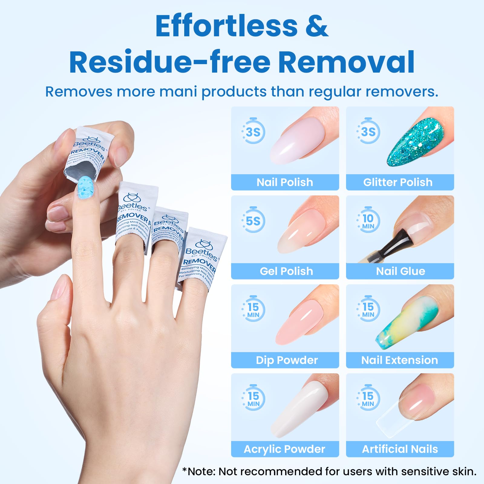 Beetles nail brush for thorough nail cleansing before polish