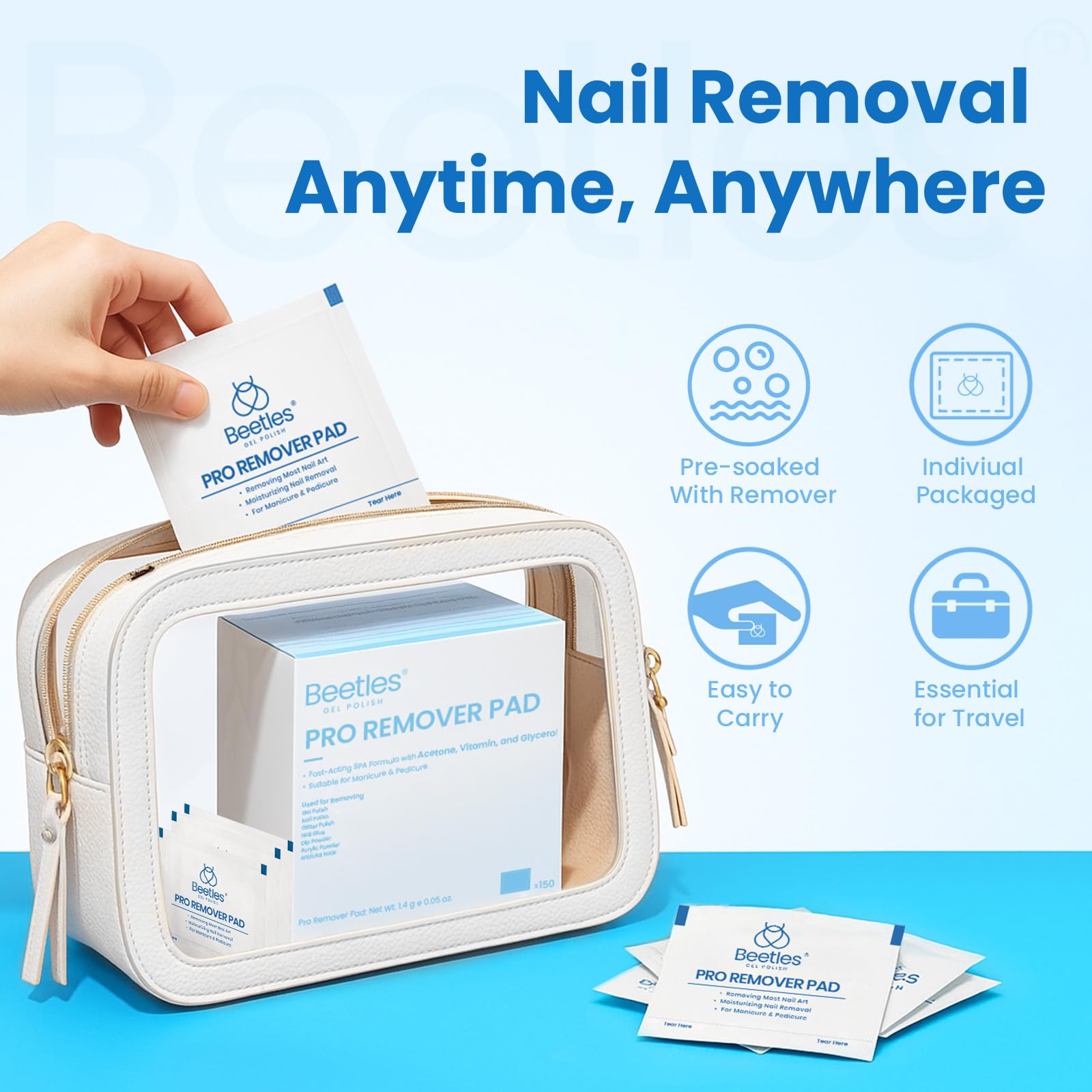 Beetles table mats and tools for organized DIY removal setups