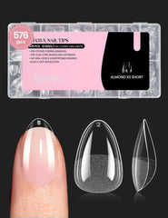 Beetles Gel Nail Tips 576Pcs packaging for easy at home manicure