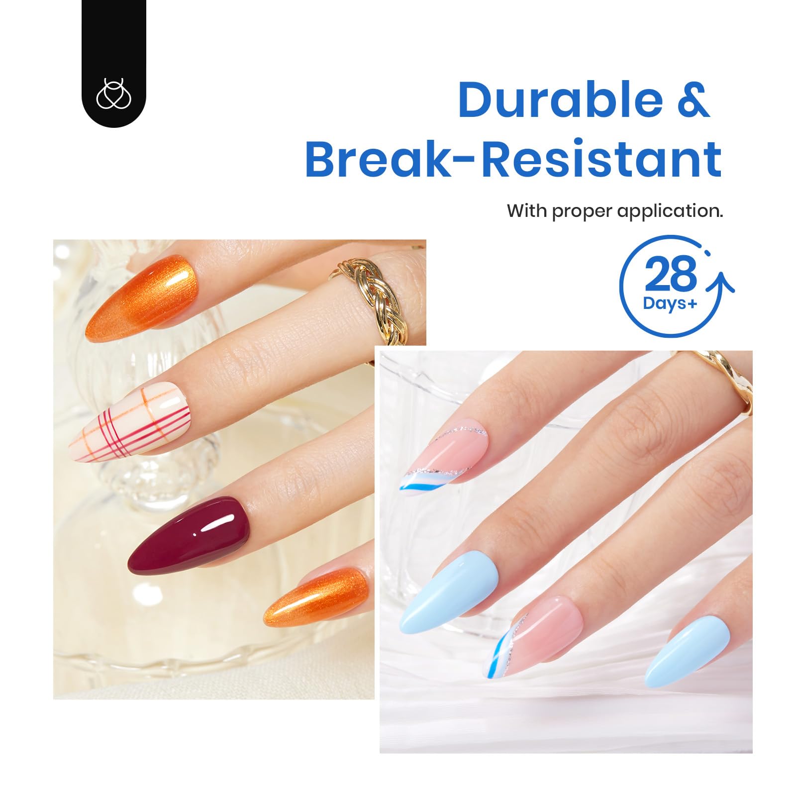 Beetles Gel Nail Tips almond medium lightweight tips for natural-looking extensions