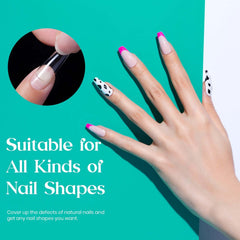 Beetles Gel Nail Tips: application-ready option for home or salon use.