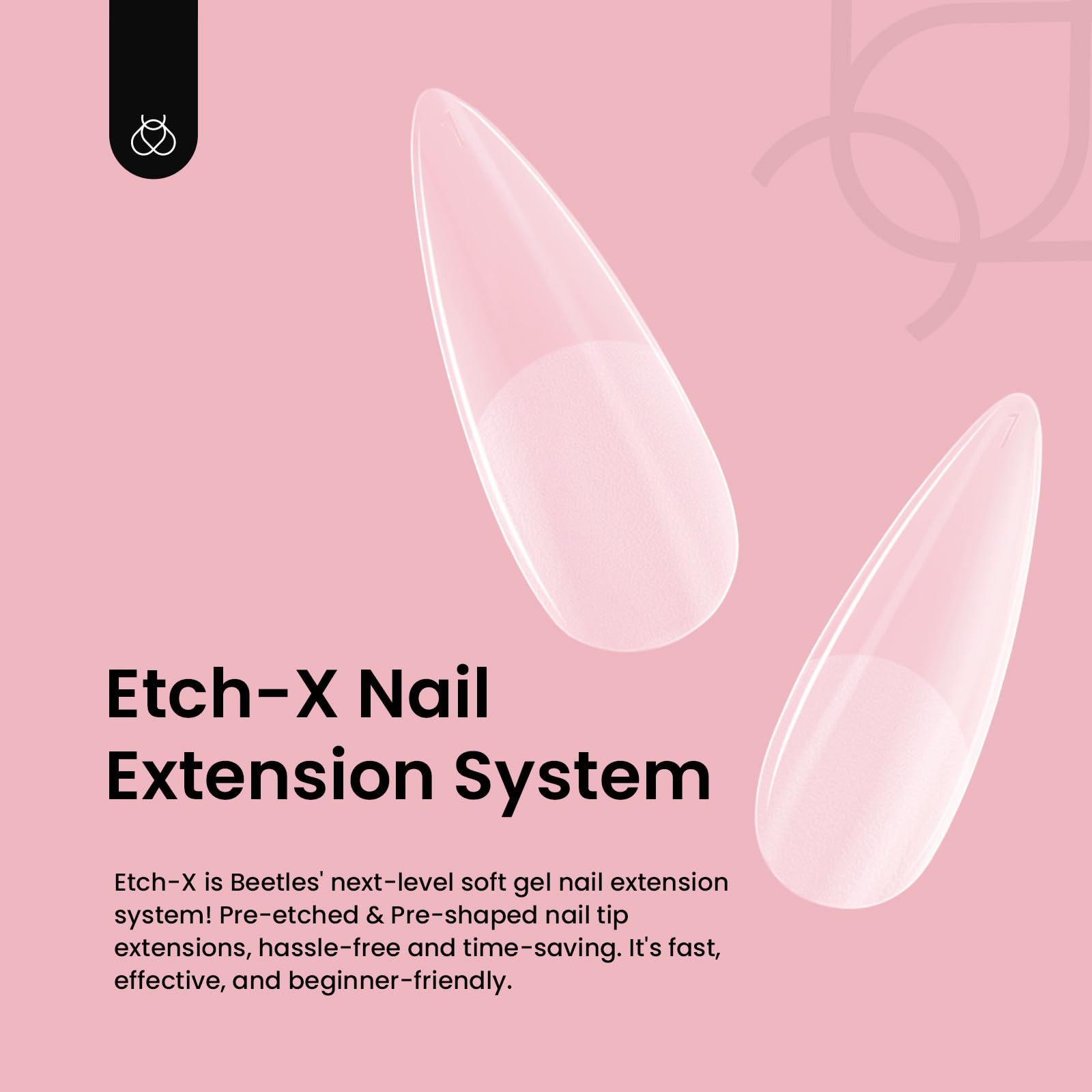 Beetles pre buffed tips boost adhesion for quick, easy nails