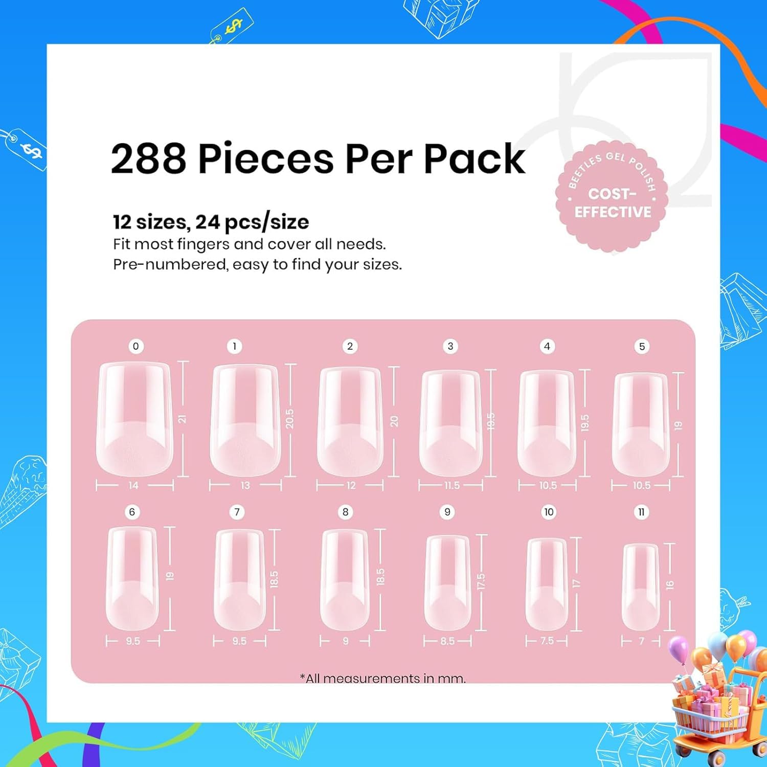 Beetles Etch-X tips offer precise 12-size fit for natural look