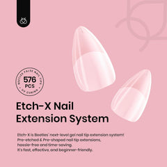 Beetles Gel Nail Tips half matte edge for natural look