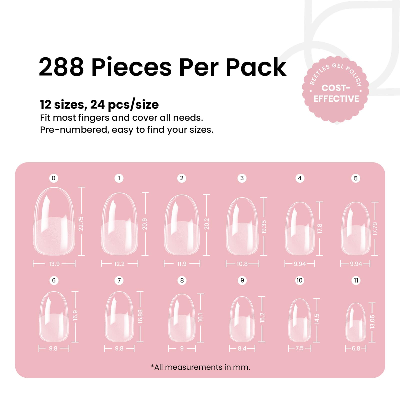 Beetles Gel Nail Tips 28+ Days Wear suited for salons or DIY