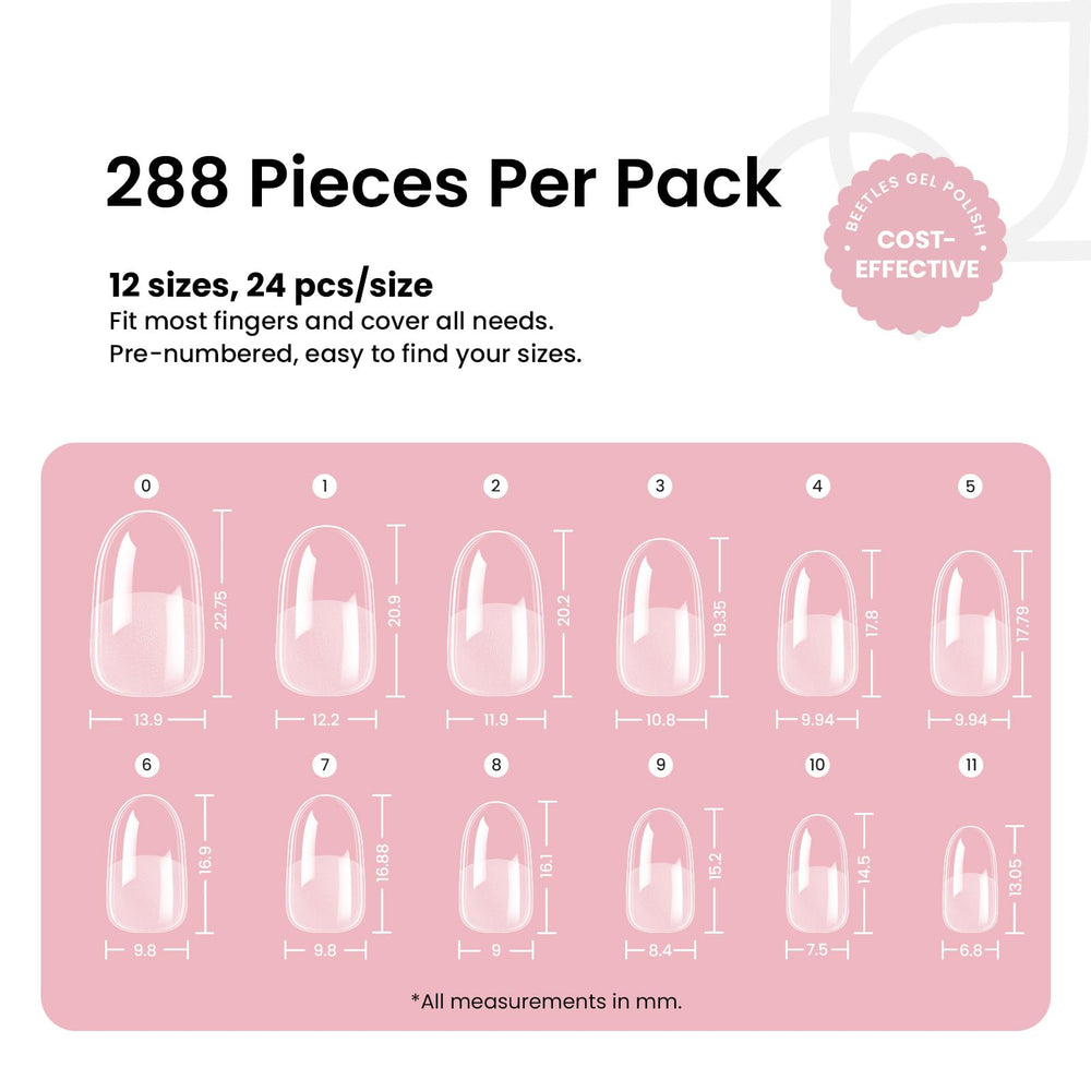 Beetles Gel Nail Tips 28+ Days Wear suited for salons or DIY