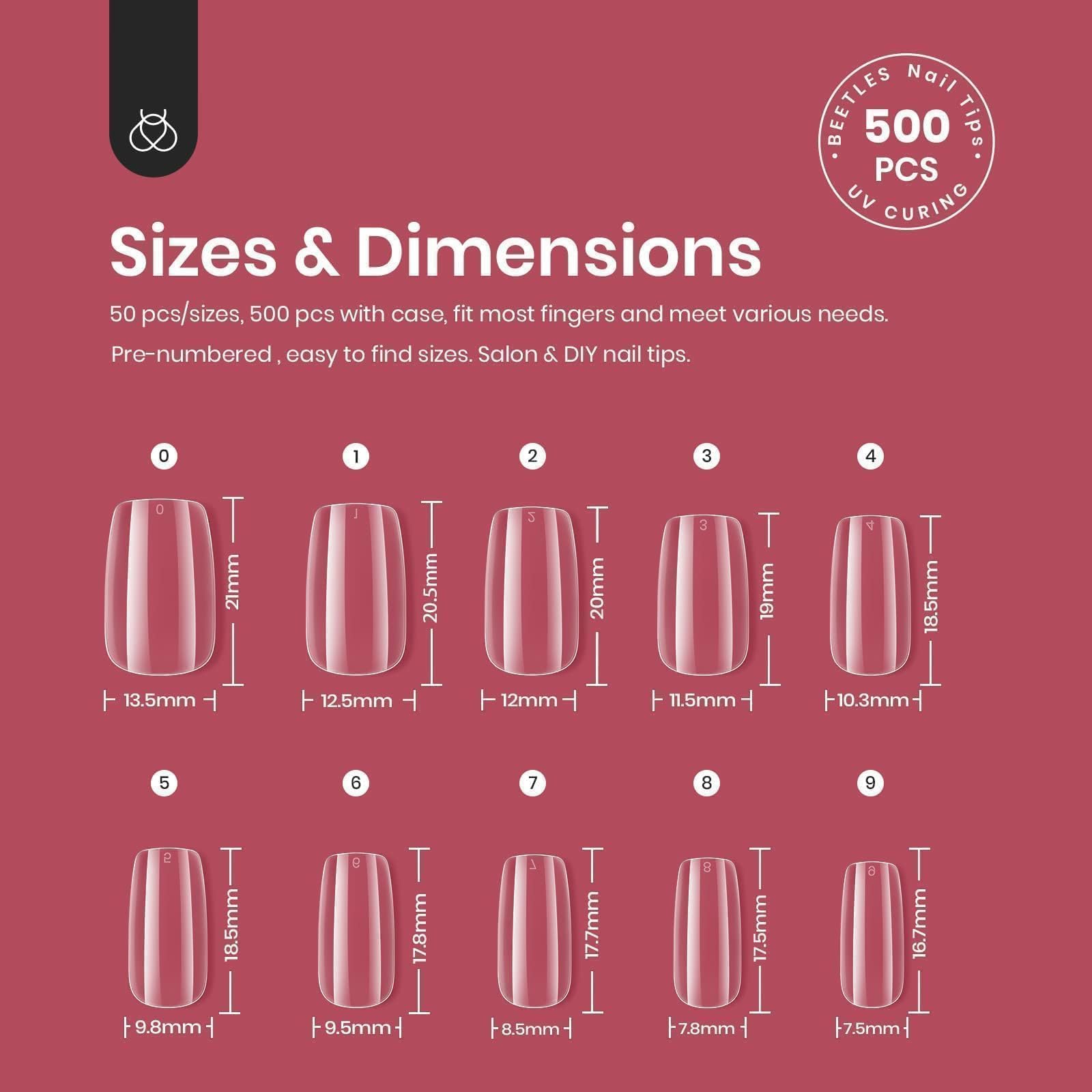 Beetles Gel Nail Tips pre-shaped no-shaping for faster manicures
