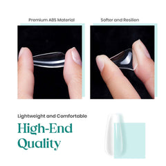 Beetles Gel Nail Tips: size chart with numbered tips for precise fit.