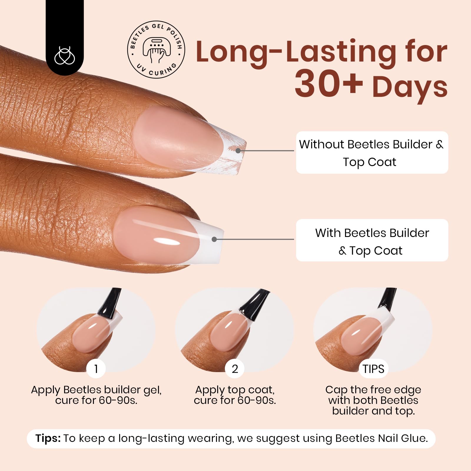 Beetles Gel Nails pre-colored and prime features for ready-to-wear style