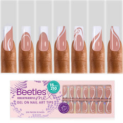 Beetles Gel Nails press-on tips in long square shape for at-home manicure