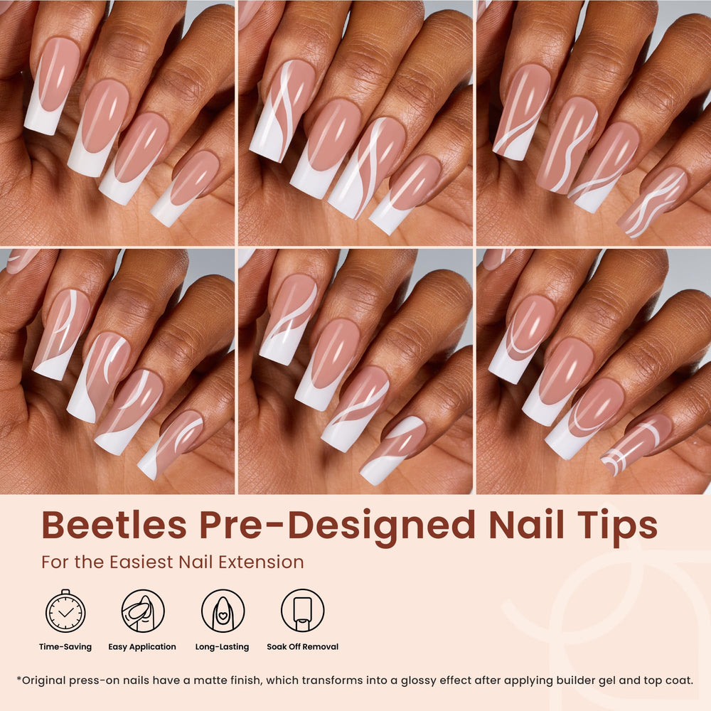 Beetles Gel Nails soft gel texture close-up highlighting natural color