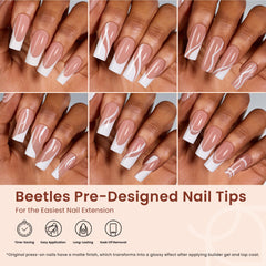 Beetles Gel Nails soft gel texture close-up highlighting natural color