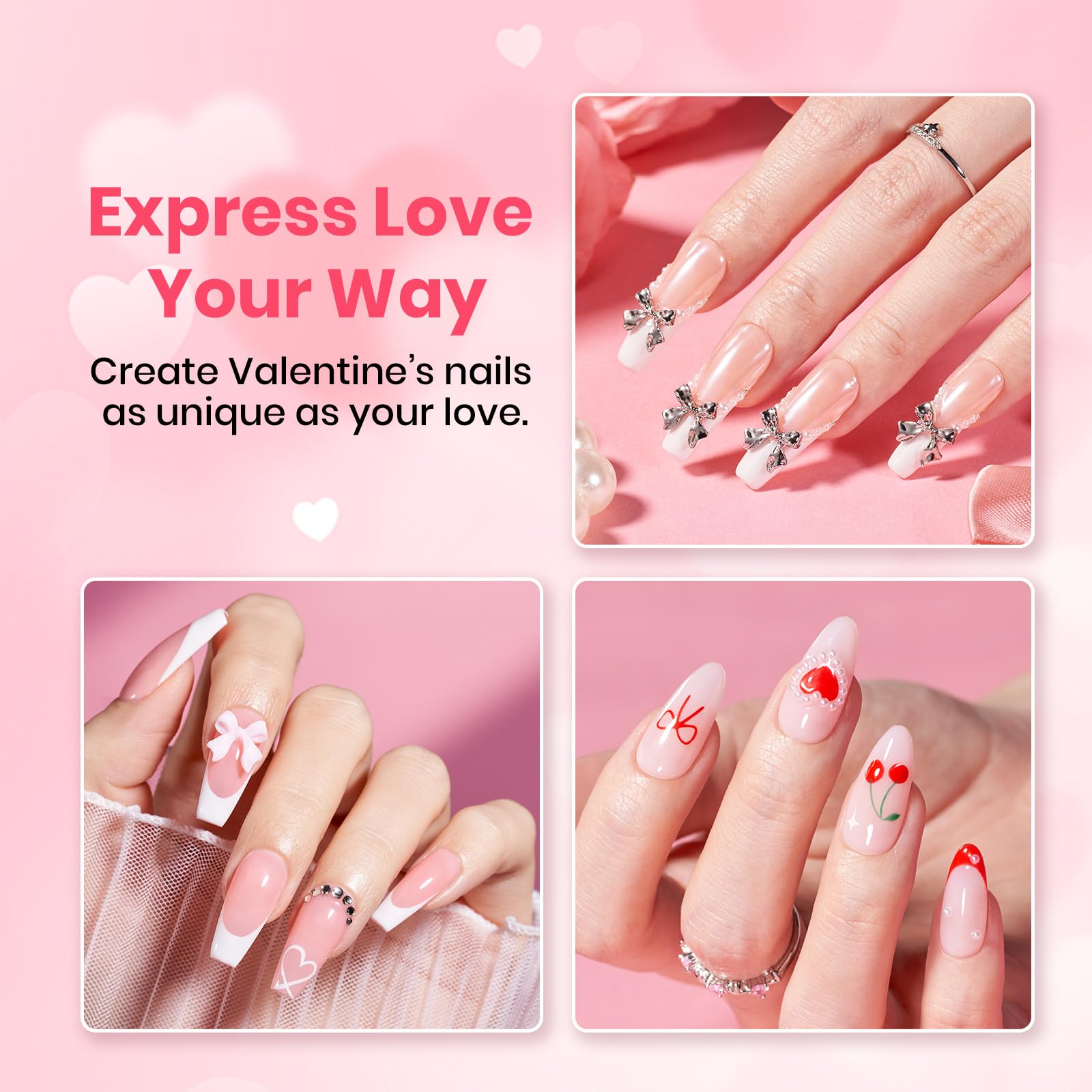 Beetles Gel Polish 3D rhinestones for eye-catching manicure details.