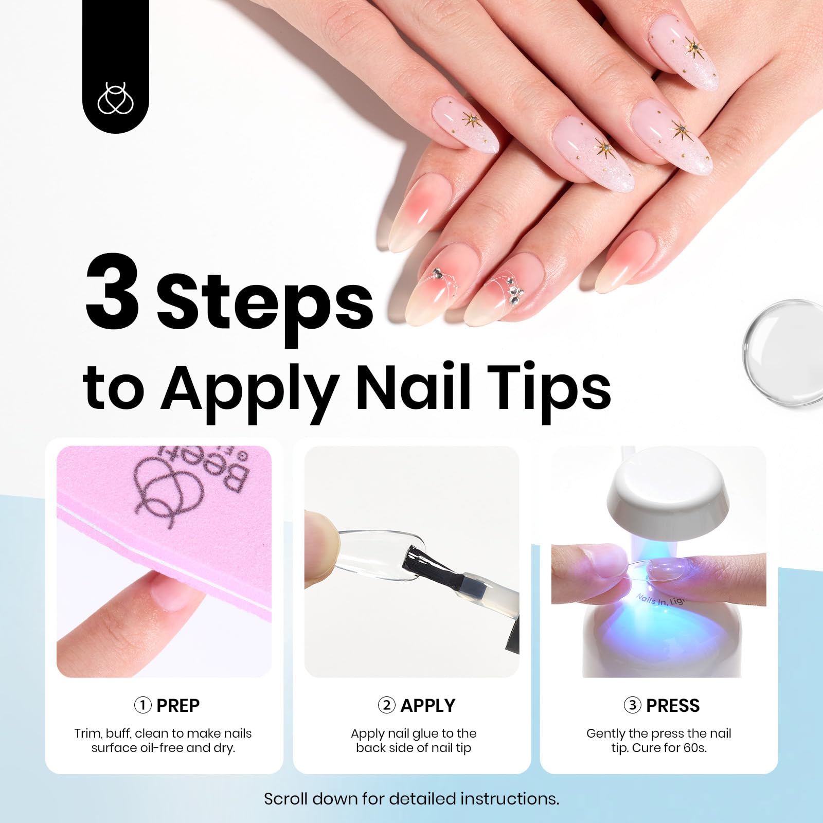 Beetles Gel Polish packaging with 15ml bottle set.