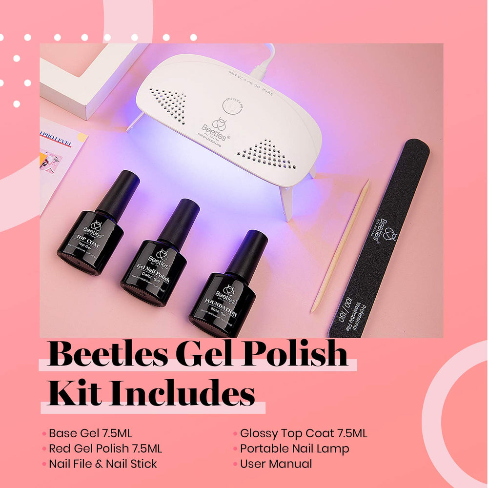 Beetles gel polish bottle 15ml Milk pink for easy color touch-ups.