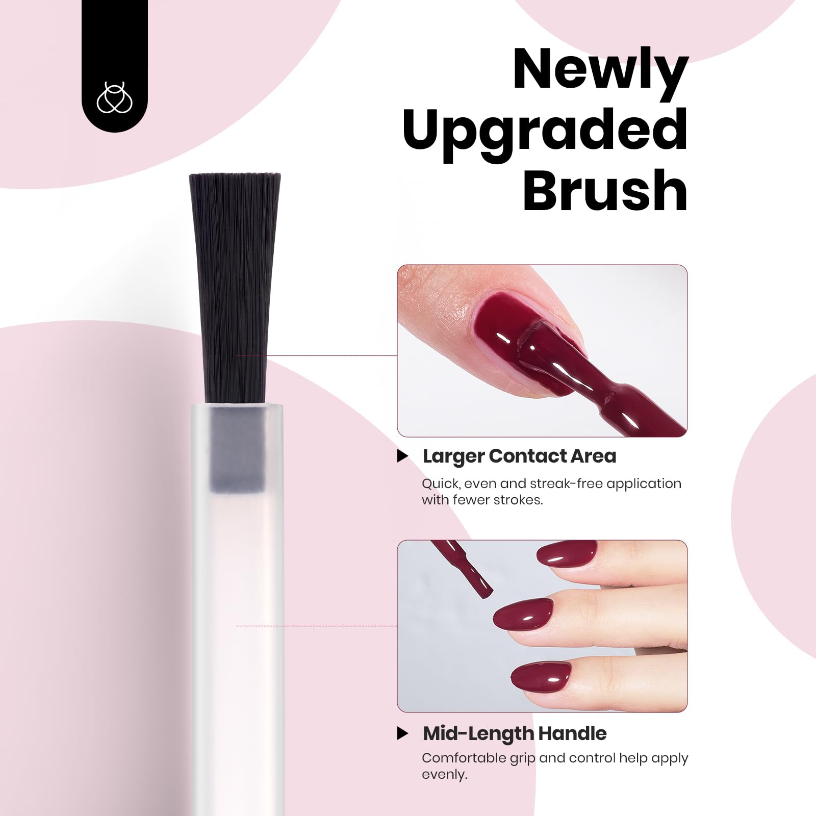 Beetles Burgundy Red Gel Polish 15ml bottle for up to 40+ applications.