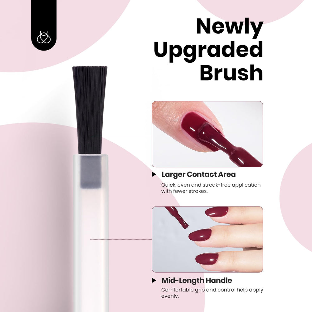 Beetles Burgundy Red Gel Polish 15ml bottle for up to 40+ applications.