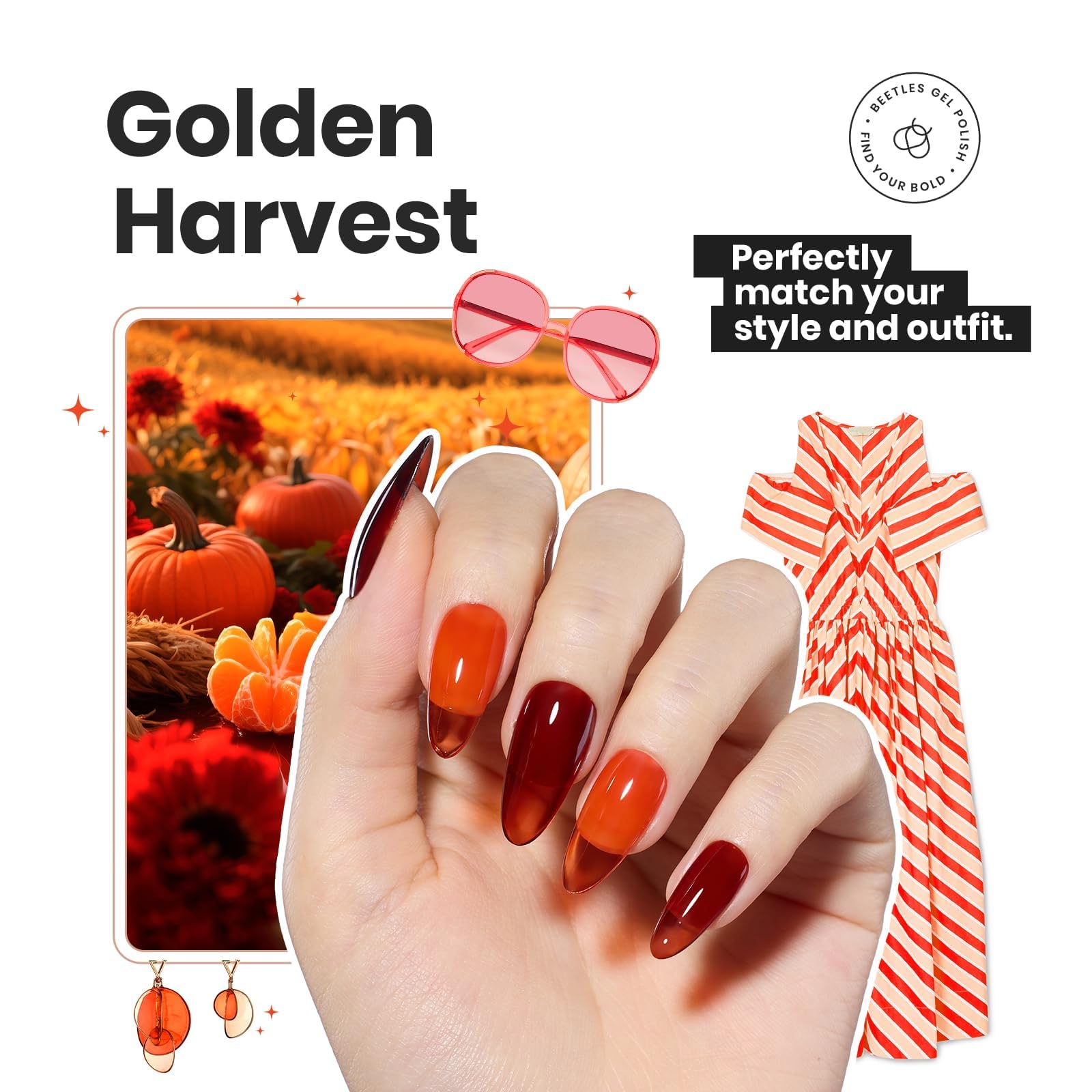 Beetles Gel Polish Burgundy Red brush applying smooth, even coverage