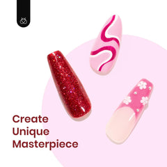 Beetles Gel Polish burgundy shade bottle with rich festive tone