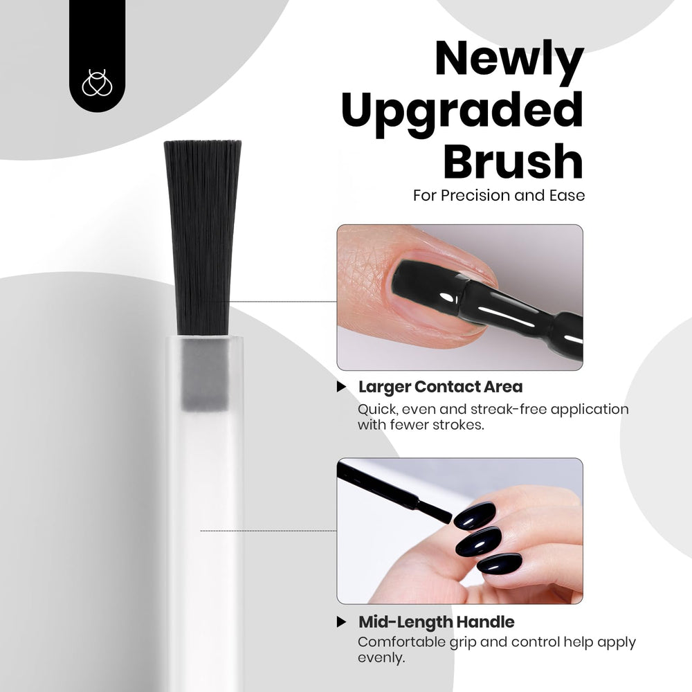 Beetles Gel Polish Classic Black DIY manicure shot promoting personal style.