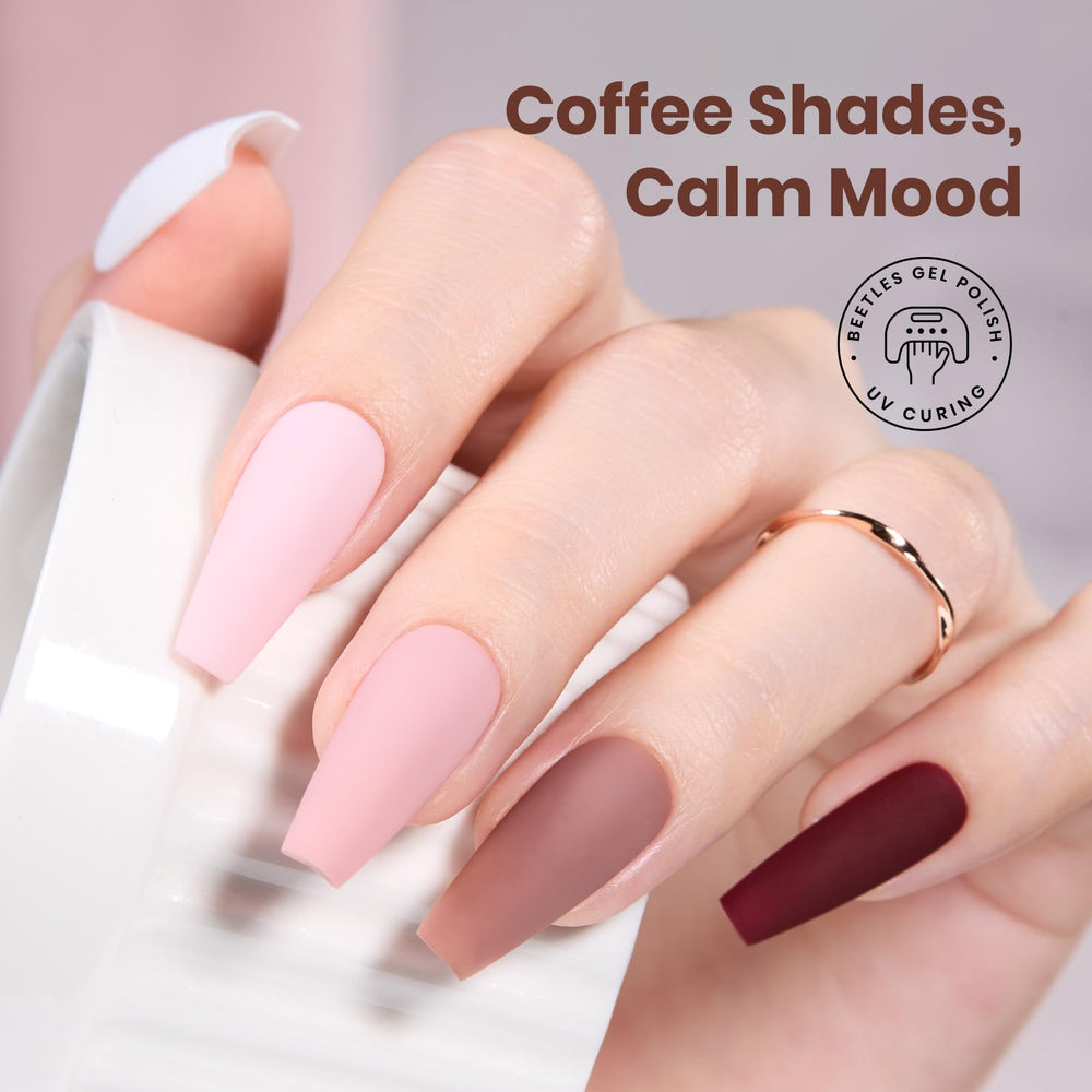 Beetles Gel Polish Coffee Time gift box for nail lovers.