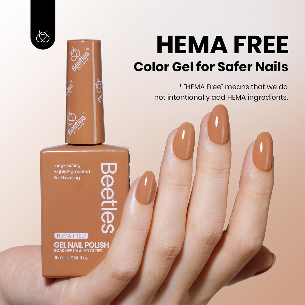 Beetles Gel Polish color bottle brown aids quick color identification.