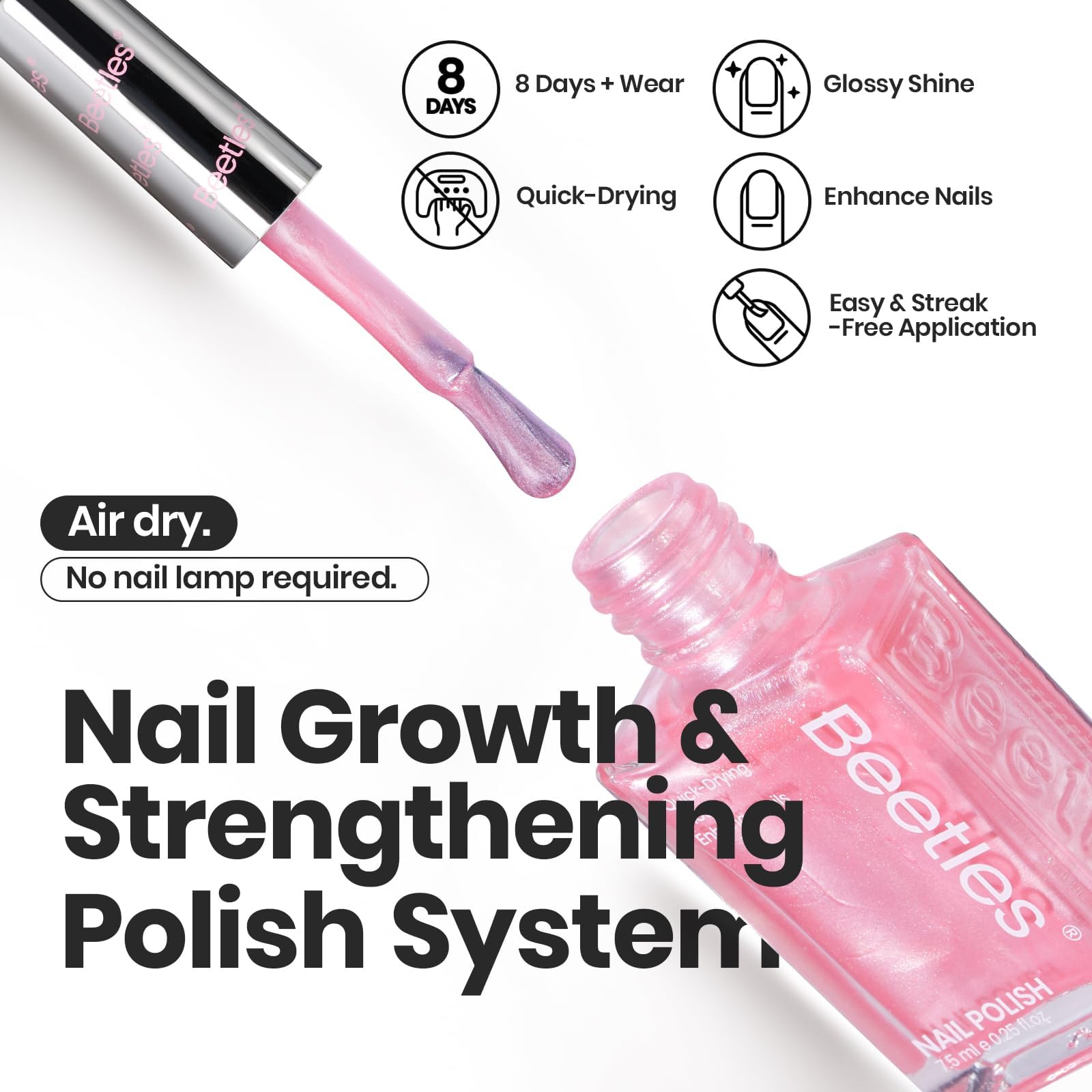 Beetles Gel Polish easy removal demonstrated with remover wipe.