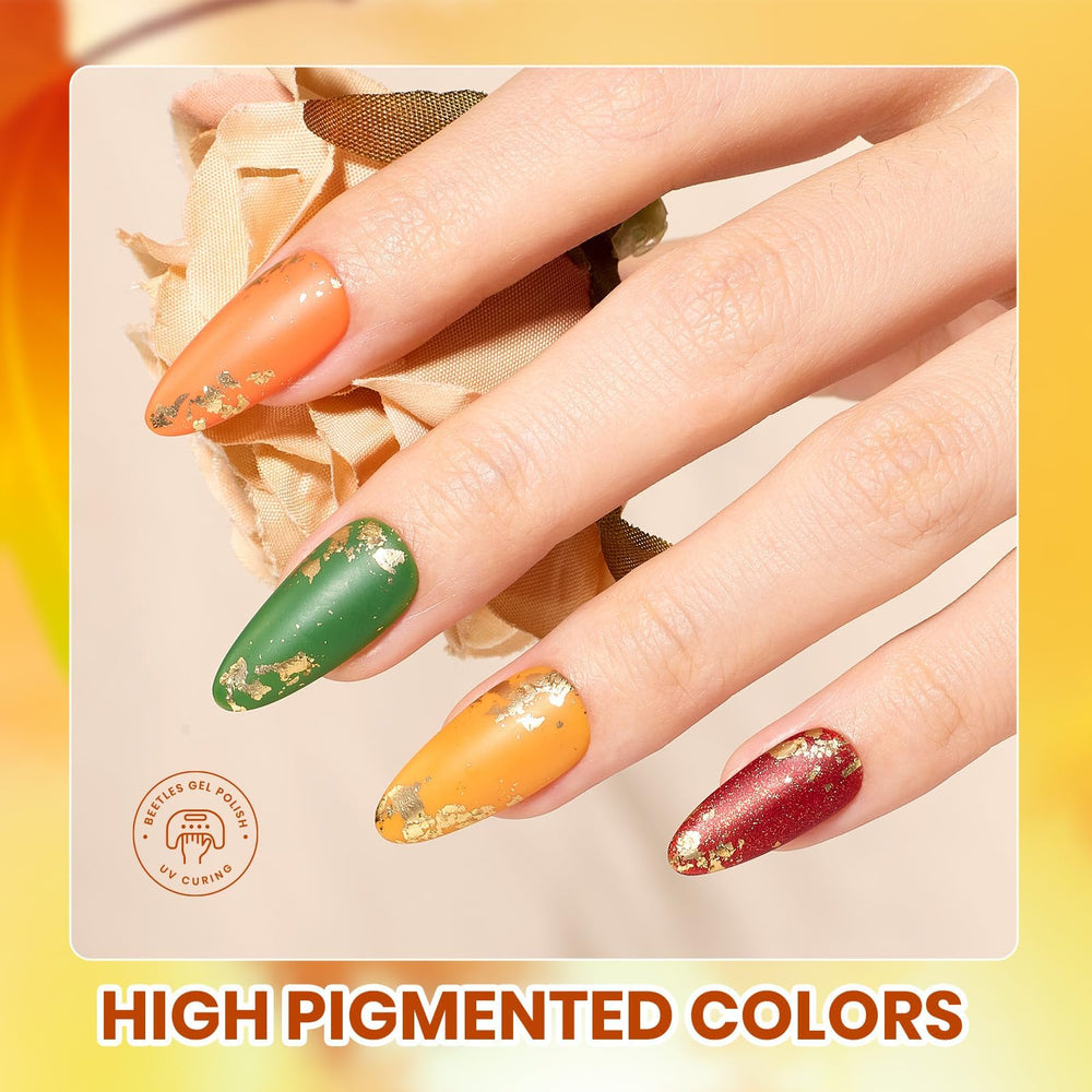 Beetles Gel Polish Glint Crush cat-eye swatch showing depth under light.
