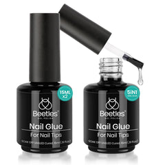 Beetles Gel Polish Glue Kit package showing all-in-one nails system for DIY use