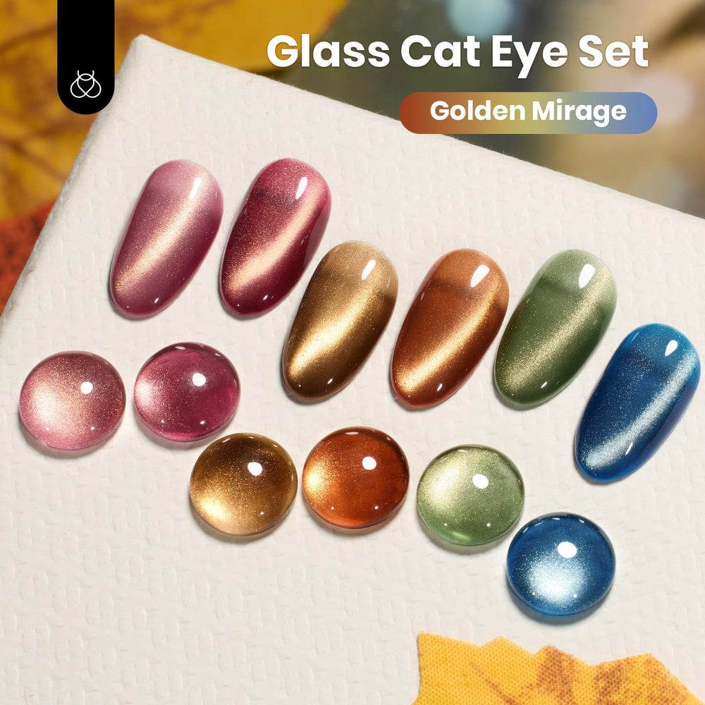 Beetles Golden Mirage warm orange cat eye for cozy fall flair